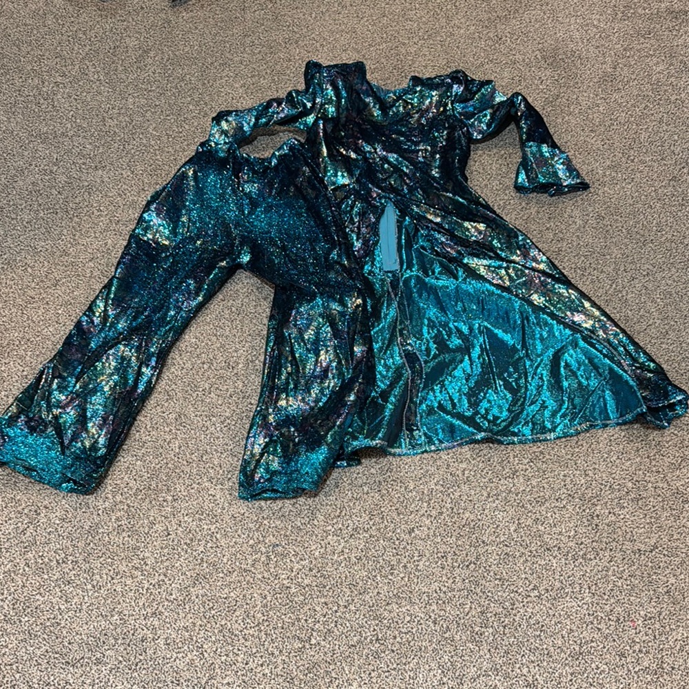 Shimmering Teal Two-Piece Set